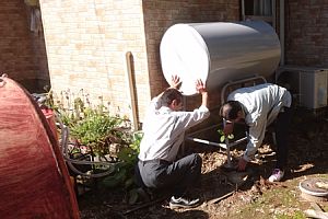 灯油タンクの設置工事