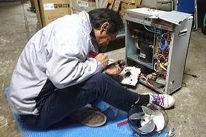 ストーブの修理