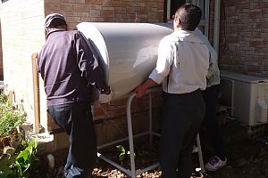 灯油タンクの設置