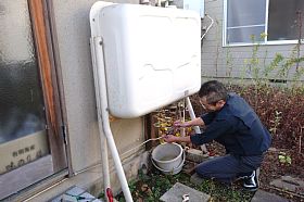 ホームタンクの配管